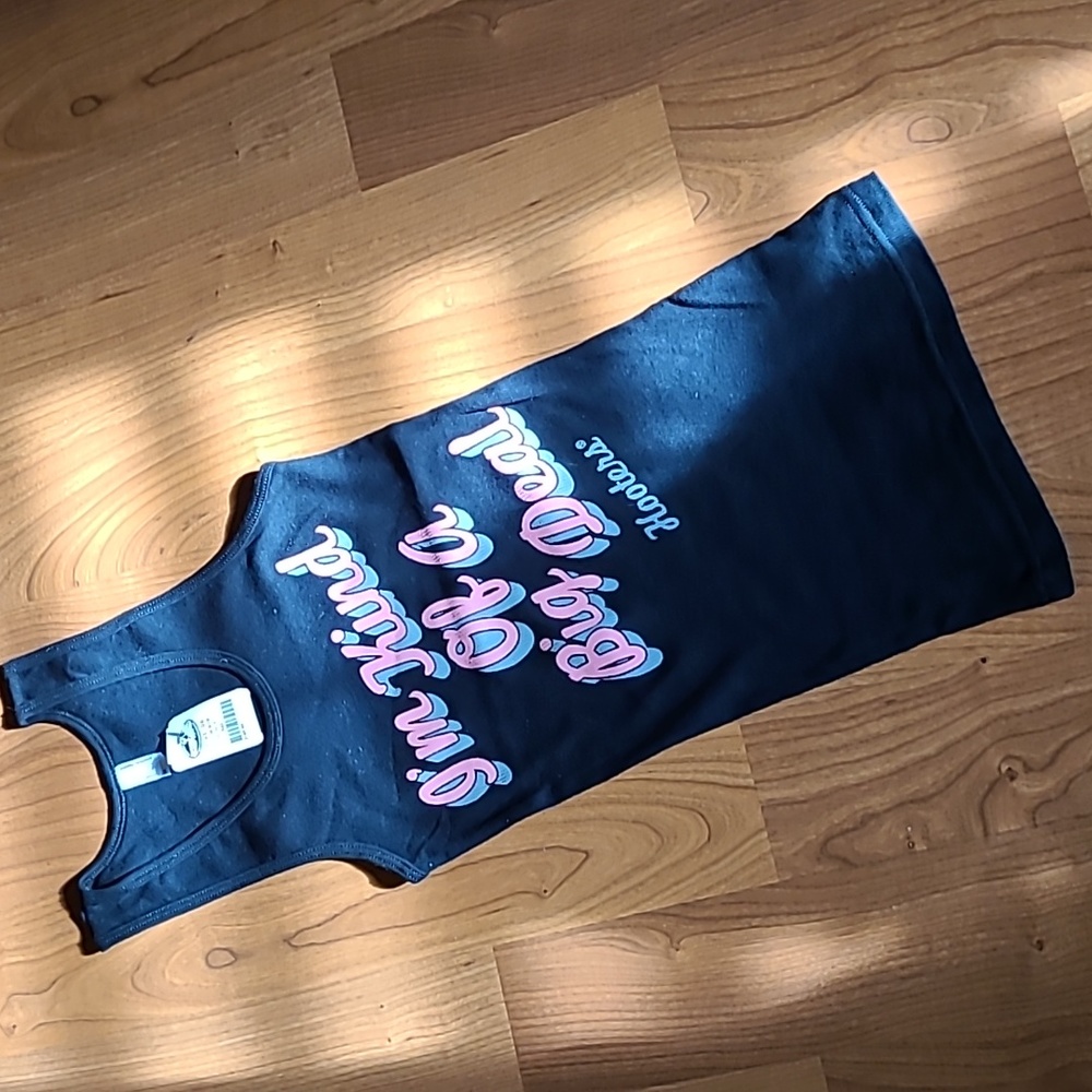 NWT Hooters black ribbed tank top - Picture 3 of 15